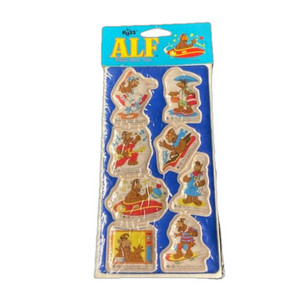 Vintage 1987 ALF Russ Puffy Stick Ons Alien Productions New Sealed Stickers